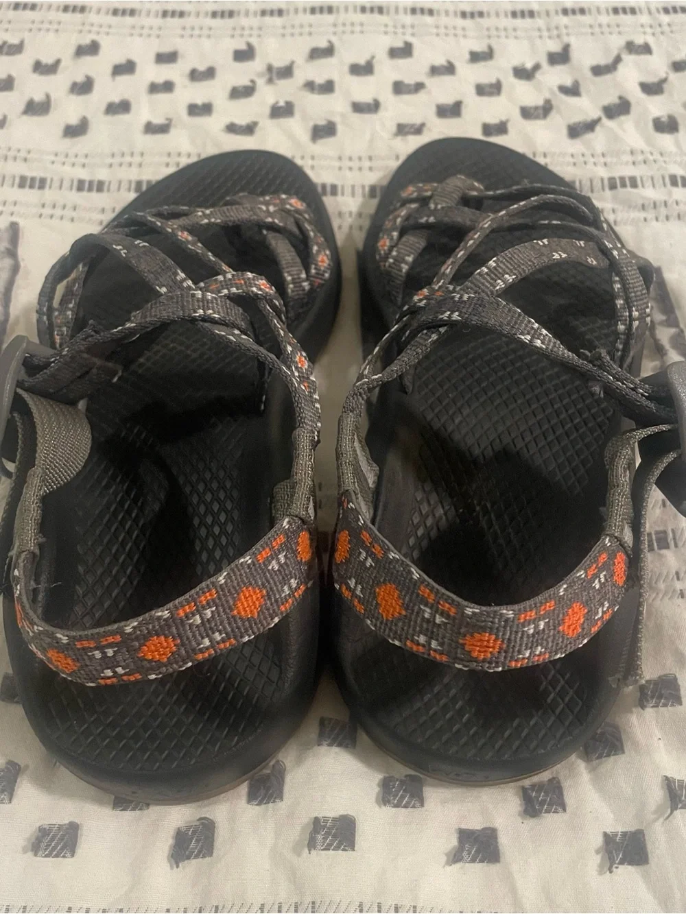 Chaco Women’s ZX/2 Classic Sandals with Gray & Orange Pattern